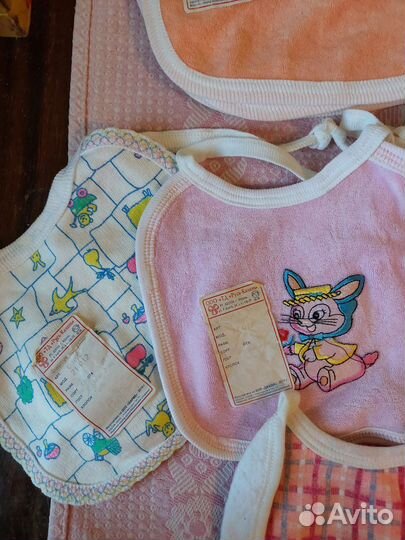 Фартук слюнявчики новые разные