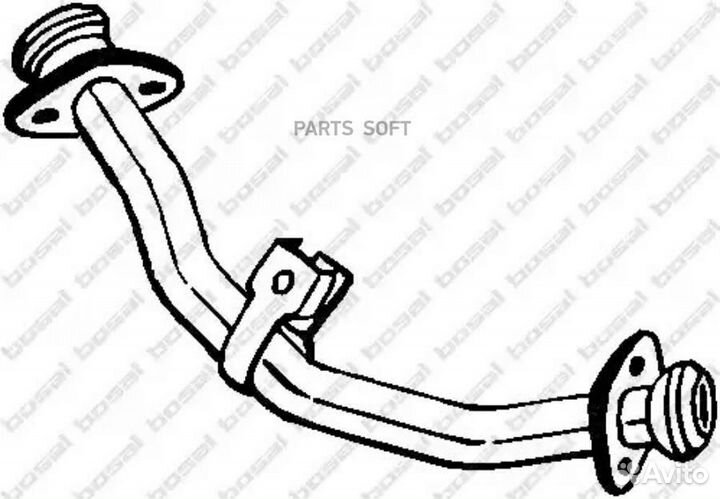 Приёмная труба mitsubishi Pajero 2.5TD Turbo Diesel 2477cc (73 kW,99 PS) Mot: 4D56 OffRoad hardtop L