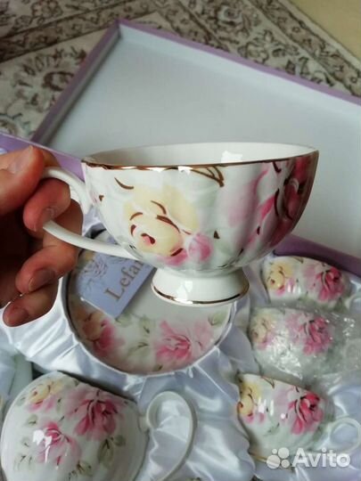 Новый большой подарочный чайный сервиз Lefard