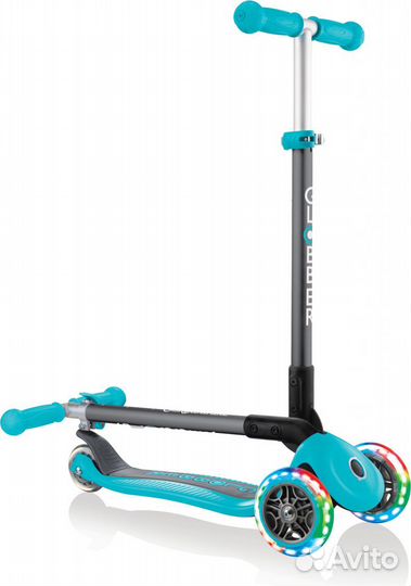 Самокат трехколесный Globber primo foldable lights