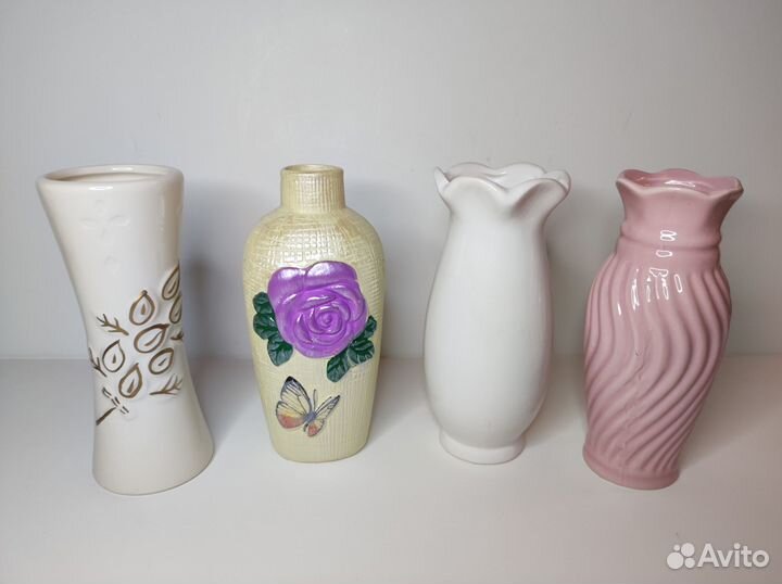 Вазы небольшие одним лотом