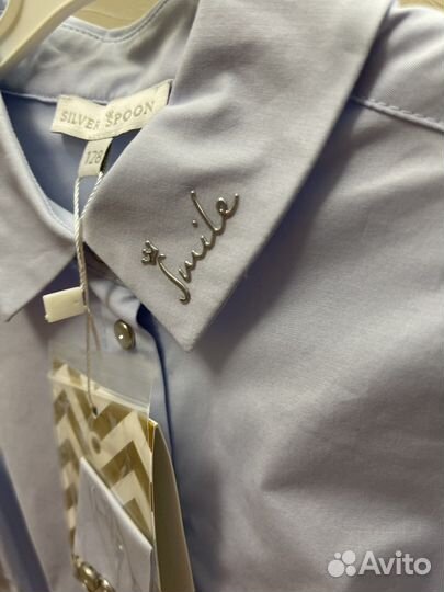 Блузка для девочек на кнопках 128