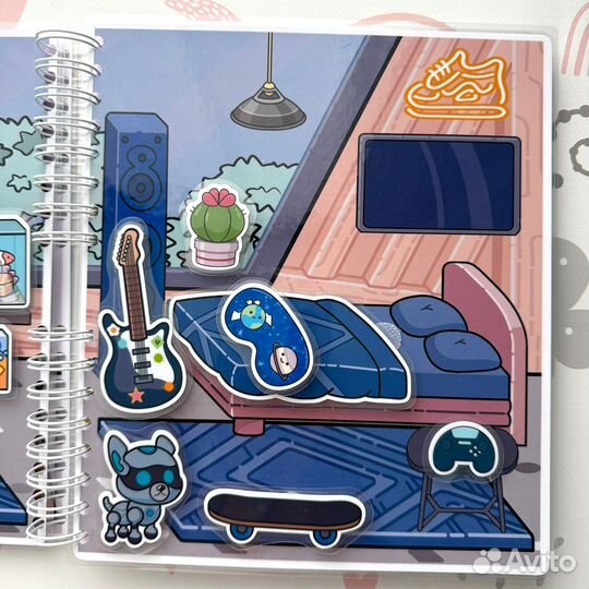 Аватар, домик, альбом, книга, липучки, подарок