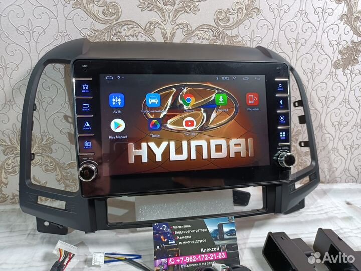 Магнитола Hyundai Santa Fe 2 андроид новая