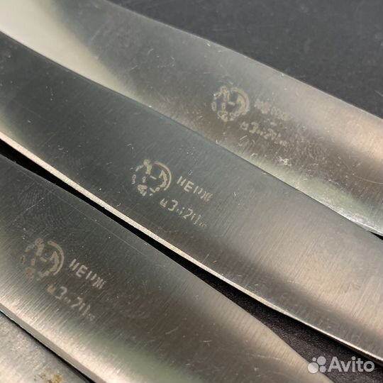 Столовые ножи Пламя мельхиор Кольчугино