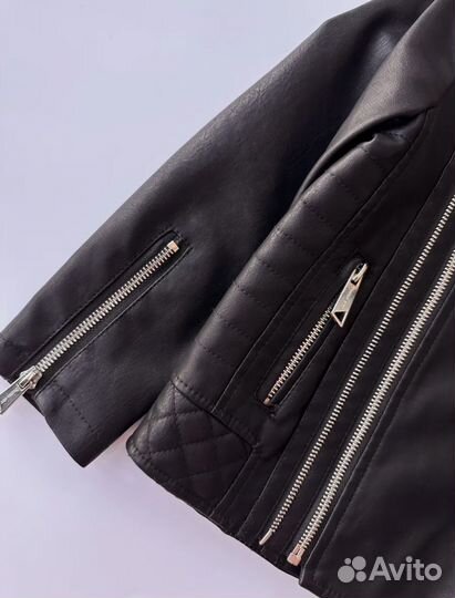 Кожаная косуха детская