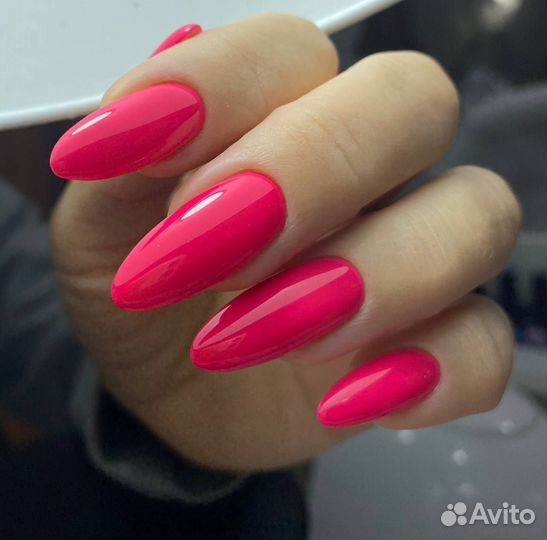 Наращивание ногтей, покрытие г/л