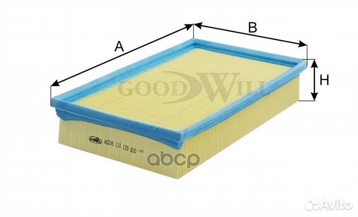Фильтр воздушный GoodWill 1296