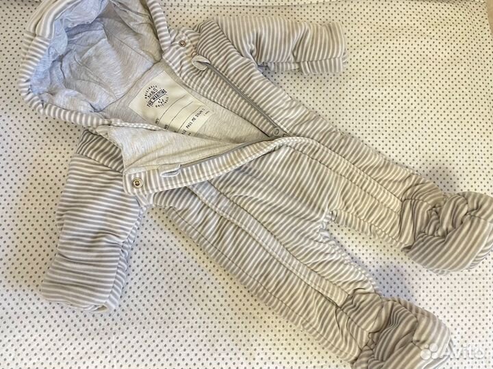 Комбинезон утепленный для новорожденных 50 56