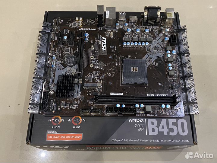 Материнская плата MSI A320M PRO-M2 AM4 сокет