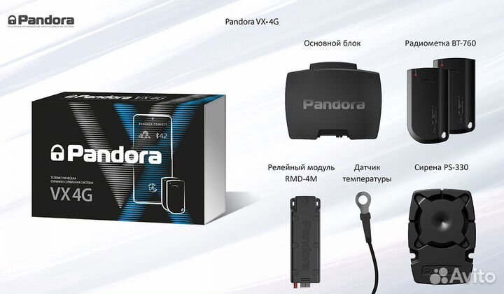 Сигнализвция Pandora VX 4G GSM