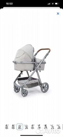 Коляска трансформер Happy Baby Linda Grey