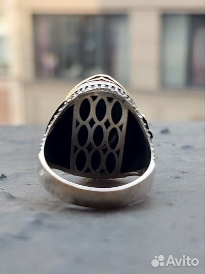 Мужской перстень серебро