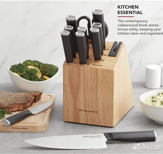 Новый оригинальный набор ножей Kitchenaid 12 предм