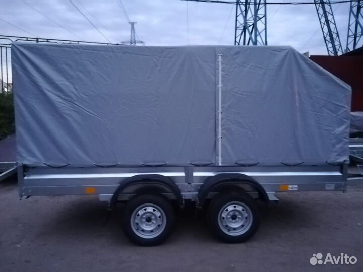 Прицеп легковой 2-х осный, 3,5х1,5 с тентом аэро