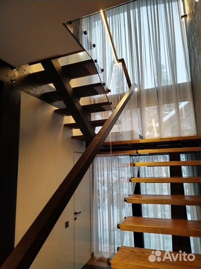 Стеклянные перила для дачи