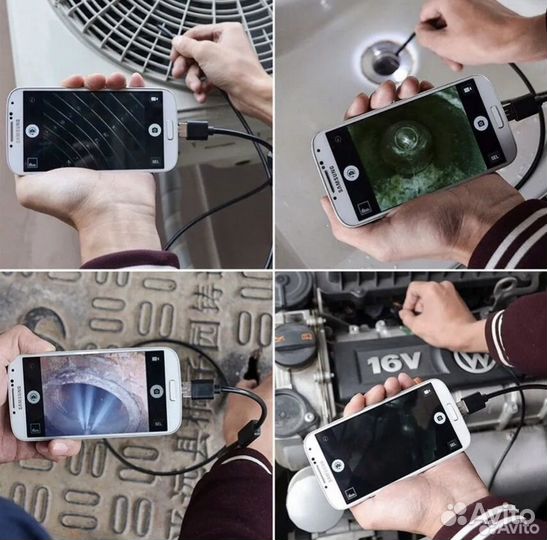 Эндоскоп 2м (гибкая камера) / Borescope for androi