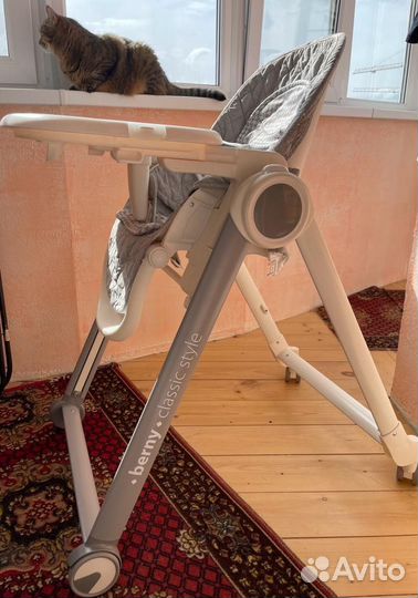 Детский стульчик для кормления happy baby