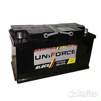 90 Ач Аккумулятор UniForce 6ст-90 акб обр.пол