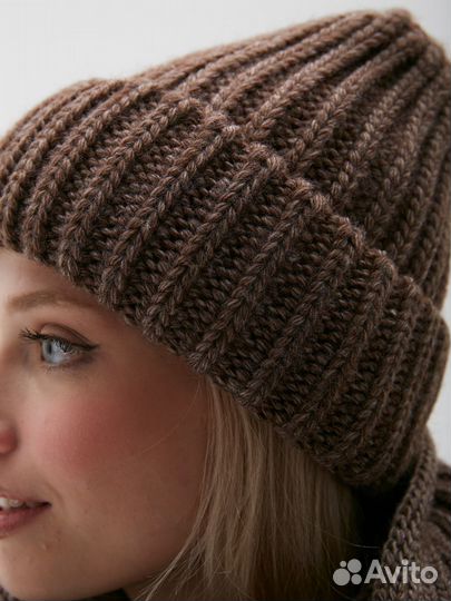 Комплект шапка и снуд женский