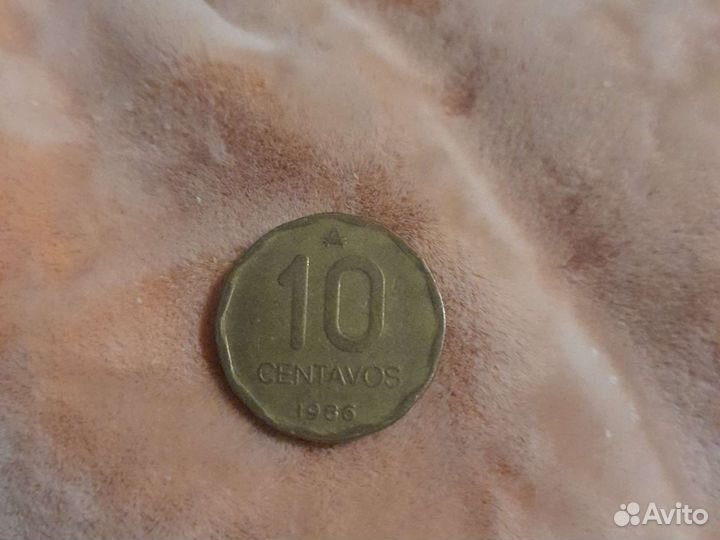 Монета республики аргентина 1986 года