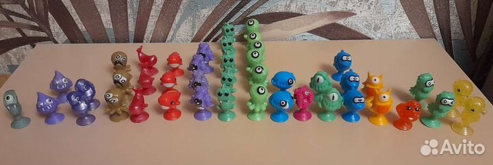 Прилипалы,миньоны,динозавры,прыгуны,скрепыши