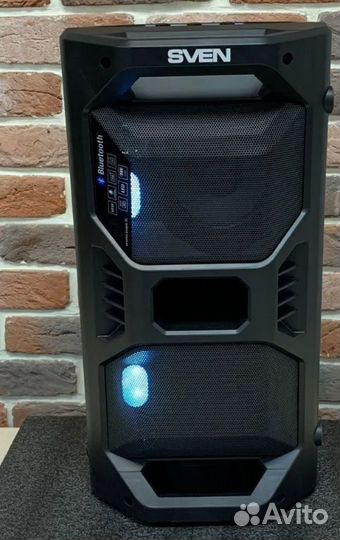 Портативная акустика sven PS-600, 50 Вт, черный