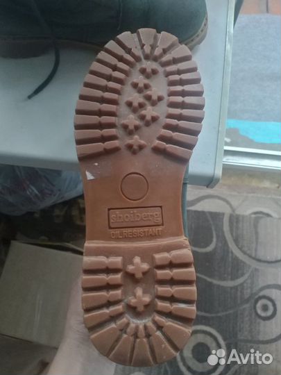 Ботинки зимние, нубук