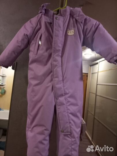Зимний комбинезон для девочки 92-98