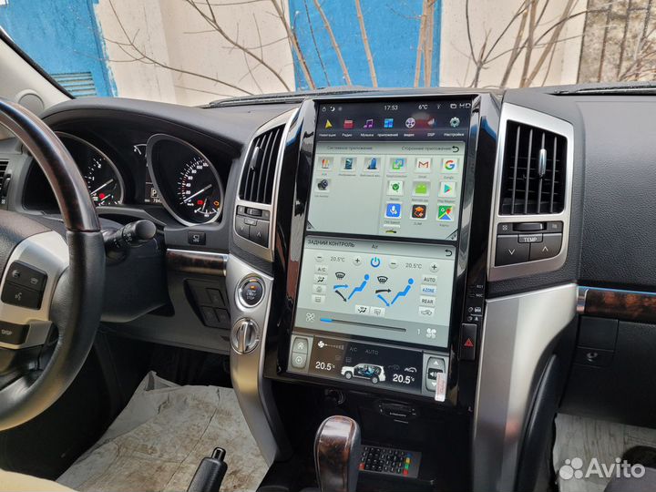 Android Tesla 16 Toyota LC200 2007-2015, 8/128GB H