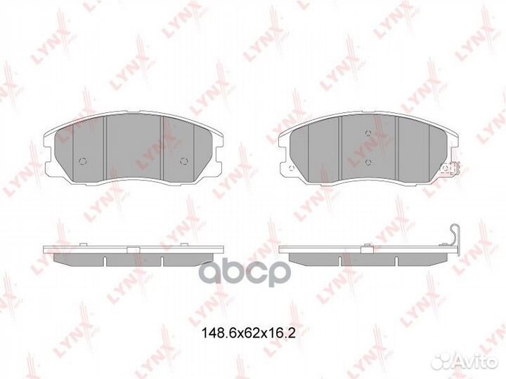 BD-1816 колодки дисковые передн. Chevrolet Cap