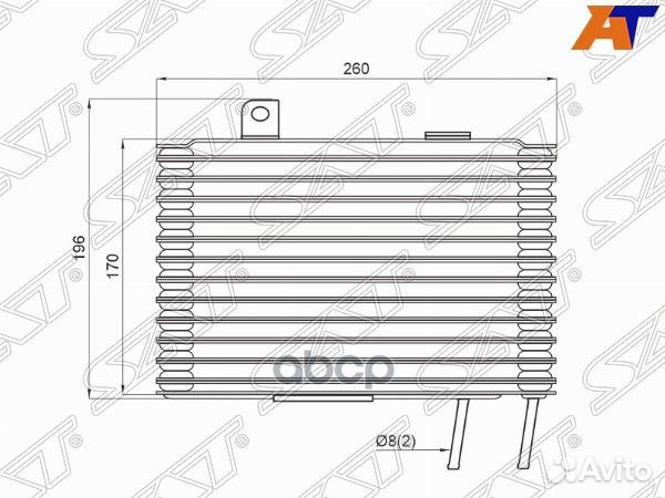 Радиатор охлаждения CVT mitsubishi outlander 06