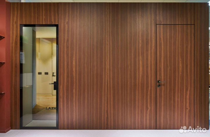 Межкомнатные скрытые двери с отделкой