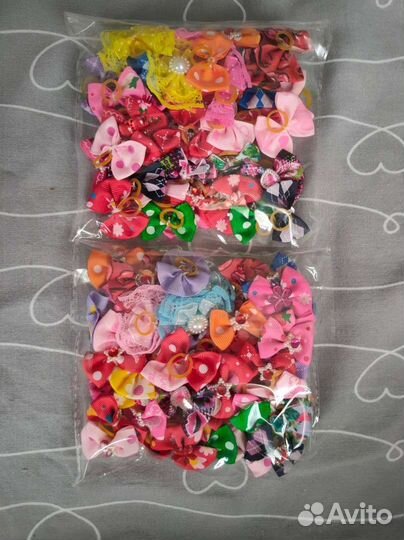 Бантики для собак 100 штук