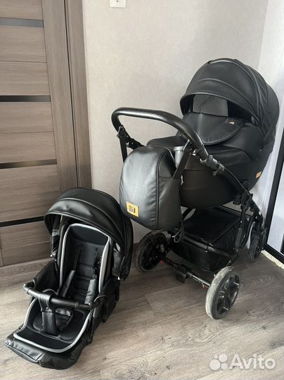 Коляска 2 в 1 эко кожа