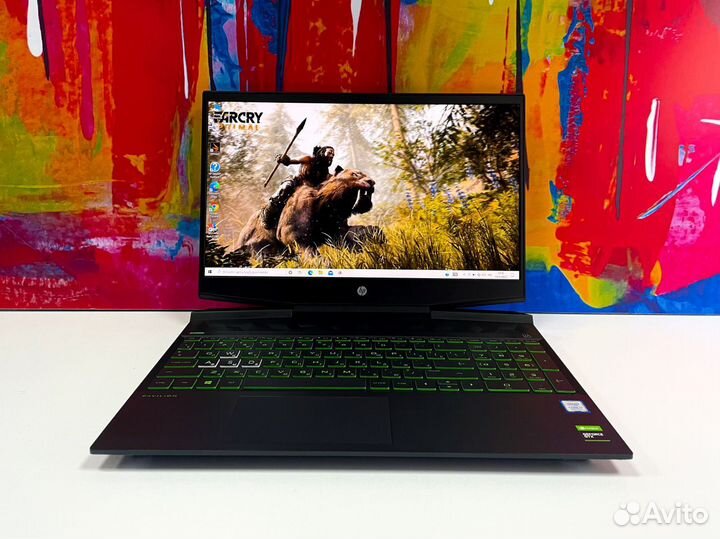 Игровой ноутбук HP с GeForce 1660 +i 7