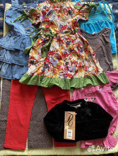Пакет вещей для девочки 110 новые и б/у