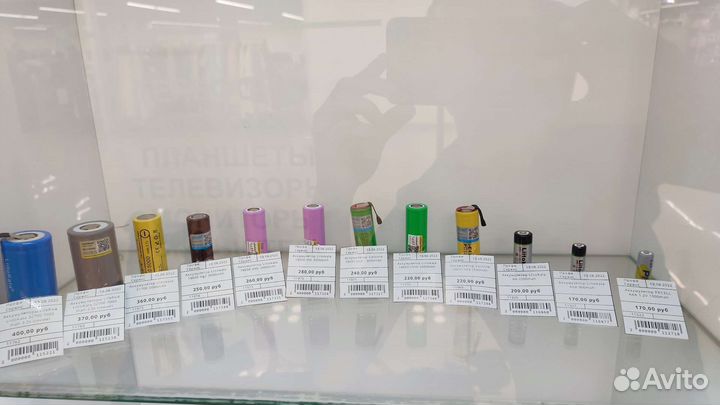 Аккумуляторы 18650, 21700, AA, AAA