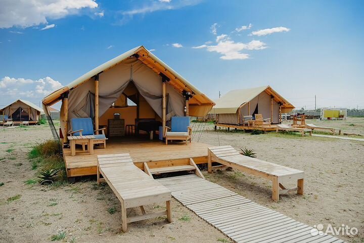 Сафари-палатка для глэмпинга 4x3 м