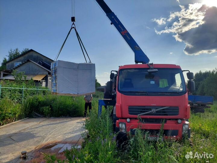 Аренда и услуги манипулятора, стрела 5 т, 12 м, борт 8 т, 6 м