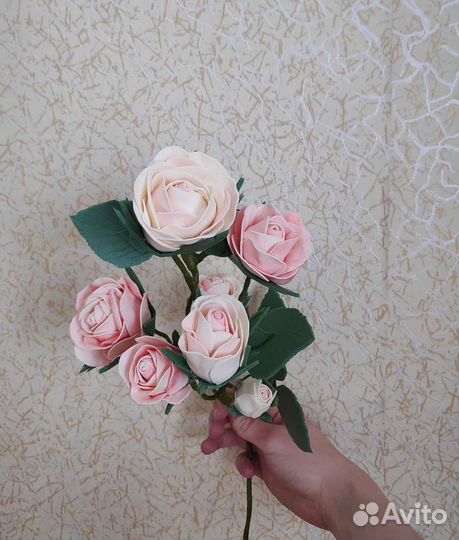 Искусственная веточка роз