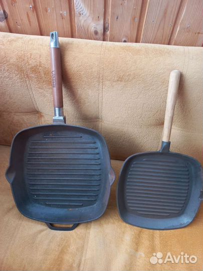 Чугунная сковорода гриль