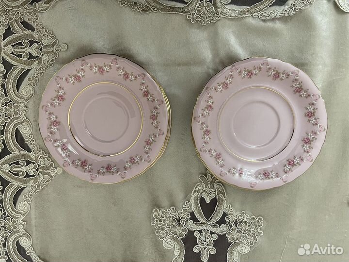 6 Блюдец от Чешского сервиза Leander