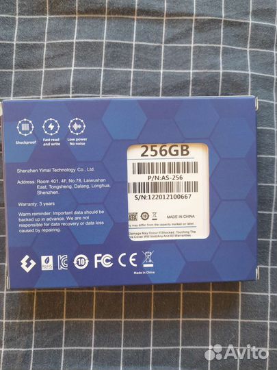 Ssd диск на 256гб новый