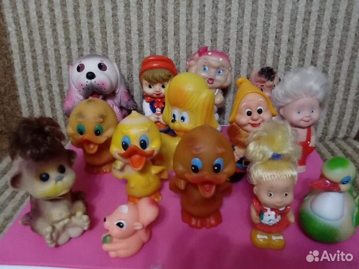 Игрушки резиновые коллекционные