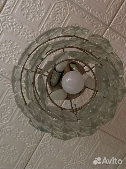 Люстра хрустальная СССР Искра