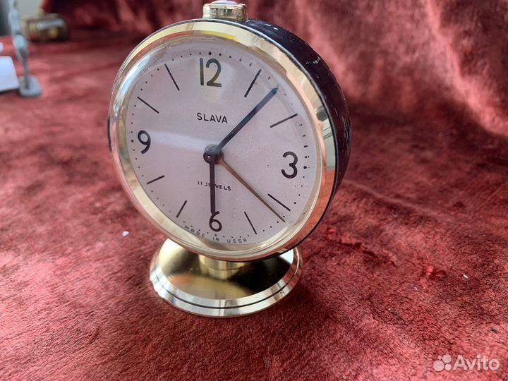 Будильник слава механический СССР