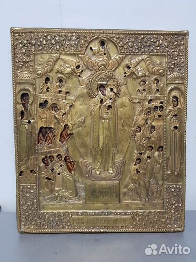 Икона Богородицы «Всех скорбящих Радость» 19 век