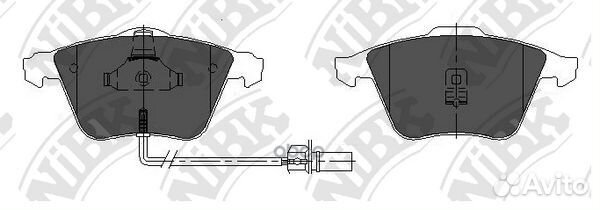 Тормозные колодки дисковые audi A6 97- 1.8 PN03
