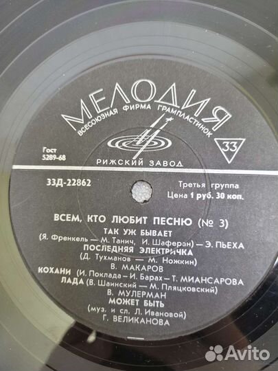 Набор пластинок 